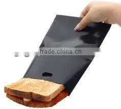 ptfe Reusable Toast bag White Tan color No Fuss No Mess cookie bag