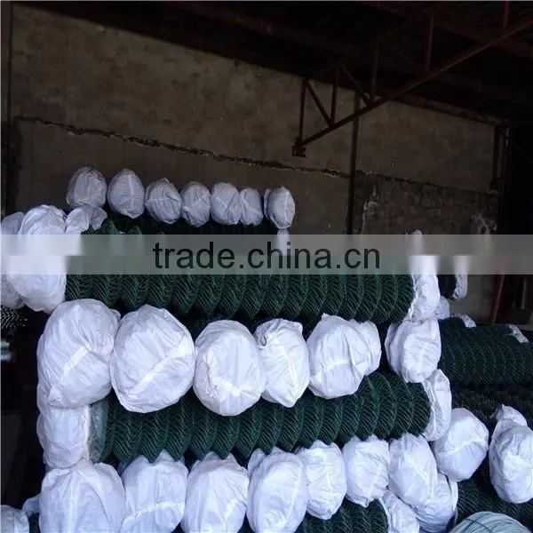 Diamond 65x65mm Hot dip galvanized wire woven Diamond Mesh Chainlink Fence