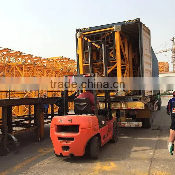 China manufacturer Tower crane with 6ton max load capacity
