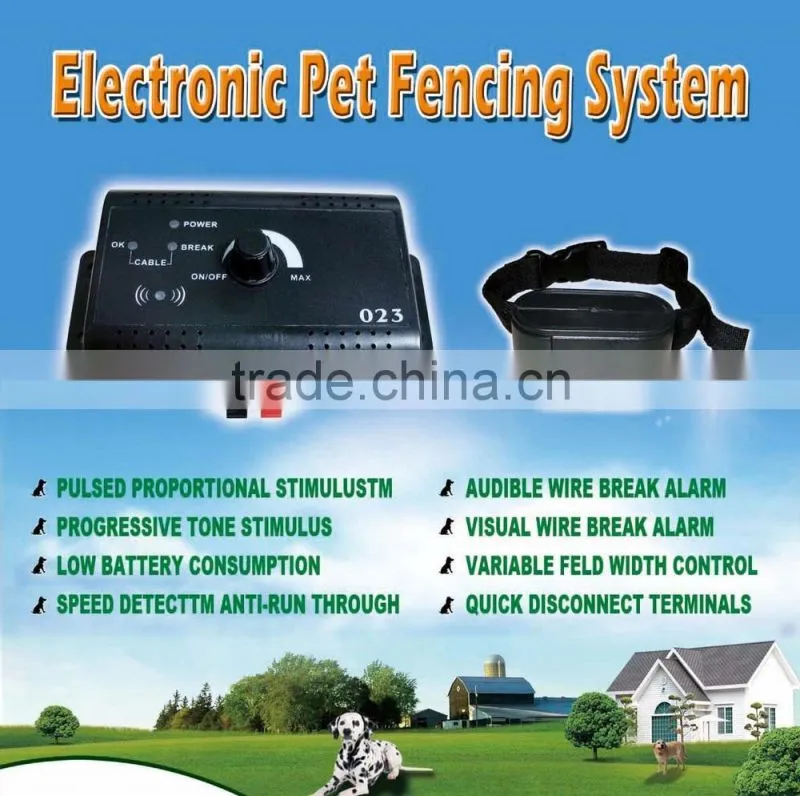 Visson VS-023 smart dog In-ground pet fencing system remote control dog training collar