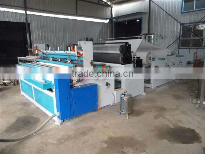 Advanced 1092mm toilet paper rewinding and slitting machine with paper core