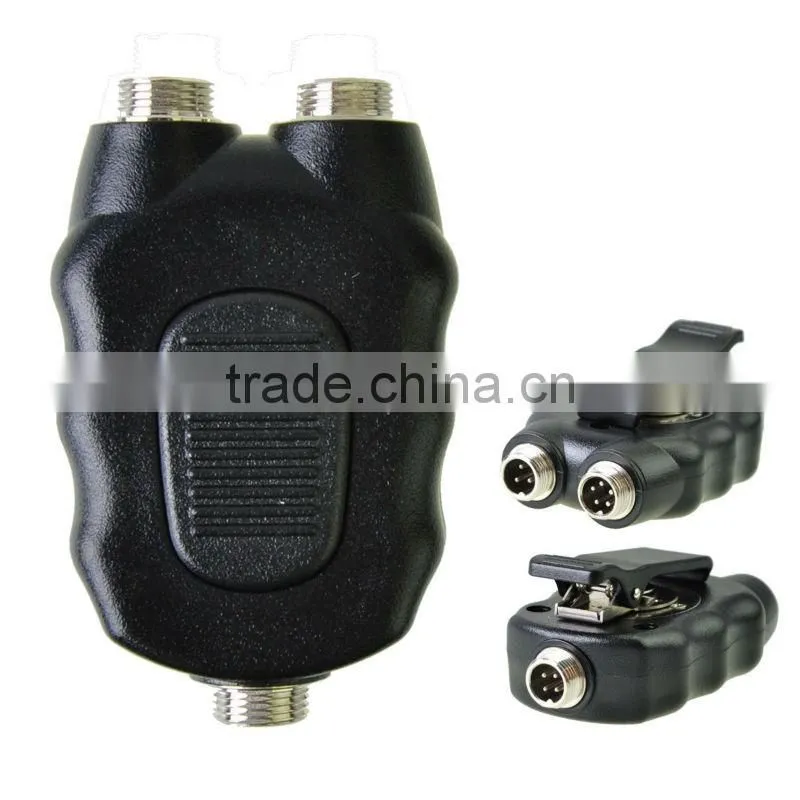 Ear Vibration Headset With Motorcycle PTT for Kenwood Two Way Radio