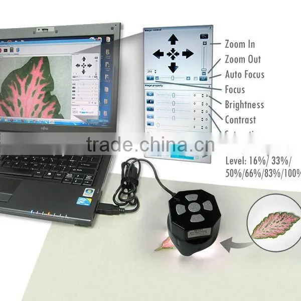 Professional Handheld Mini Microscope Auto Focus 5MP Camera Zoom USB 12x ~ 200x