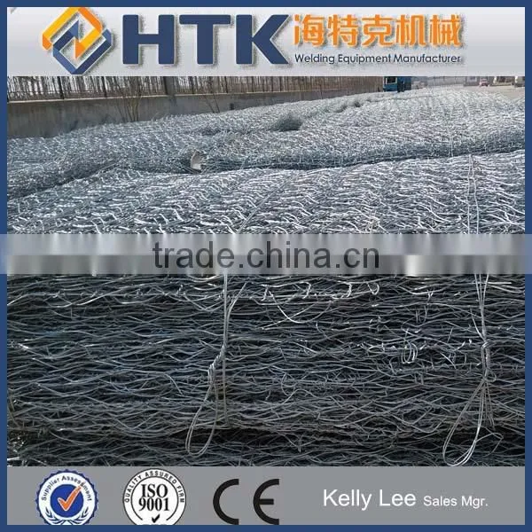 Automatic reverse twist hexagonal wire netting machine Max Mesh Weaving Width Heavy Duty gabion machine