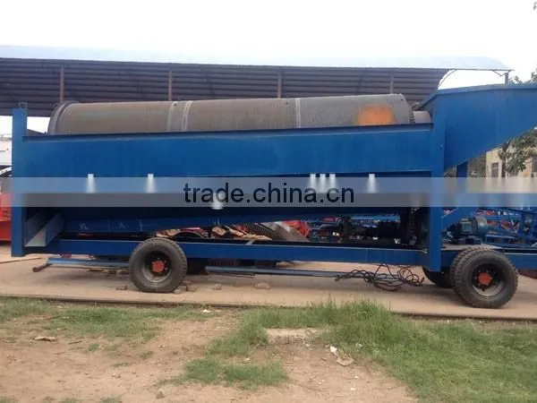 Mobile sand washing stone drum separation screen