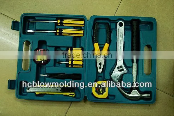 Customize blow molding hand tool set plastic garden tool set box Huizhou factory