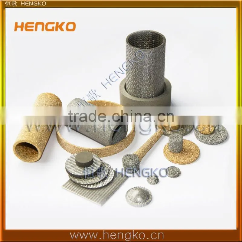 Microns Sintered Porous Brass Bronze 316L Stainless Steel Disk Filter
