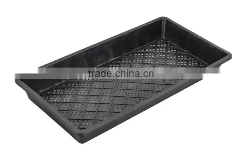 Black Rectange Nursery flat tray for planting