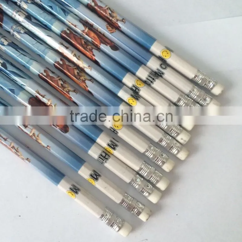Student black lead wooden HB pencil in bulk with cheap price