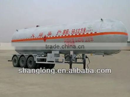 24.6 Ton 58.5CBM 3 Axle LPG Semitrailer Tank