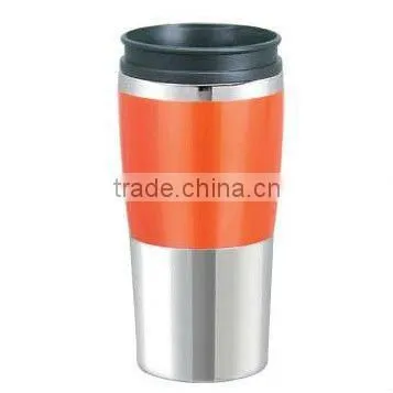 Bell Single wall Eco-friendly auto travel thermal camping mug with handle