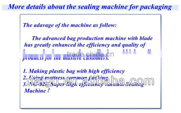foshan vacuum packaging machines for pe bag