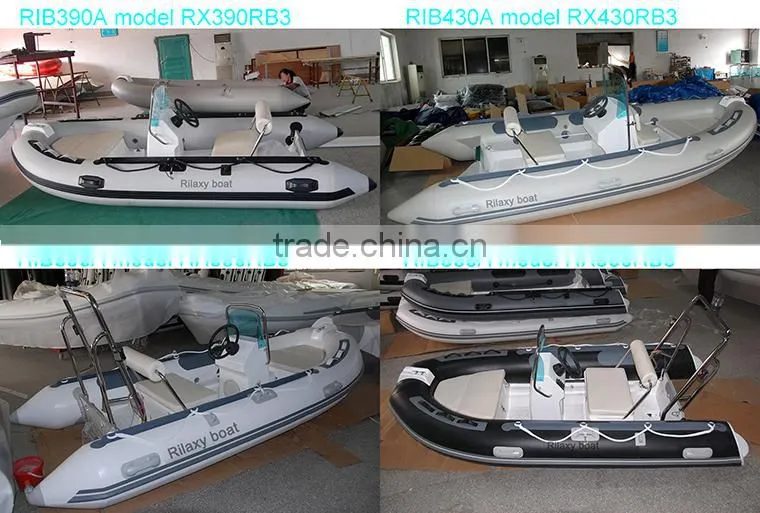 China manufacturer made new 17ft RIB rigid hypalon inflatable sport fishing boats for sale with Japan outboard engine motor