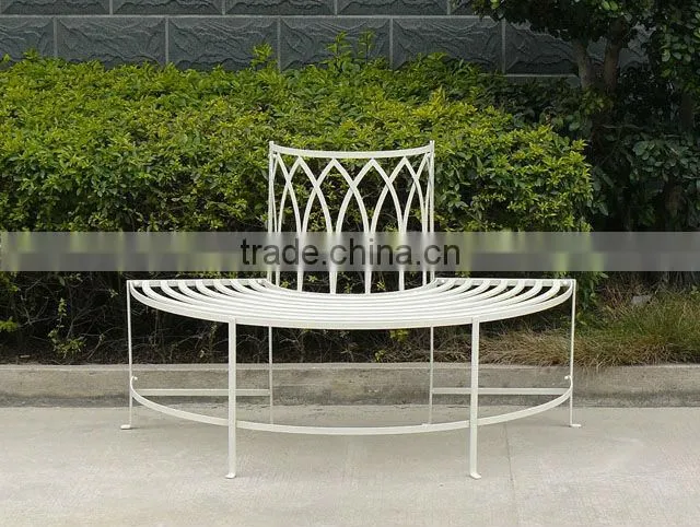 Iron Half Round Tree Bench Garden Bench