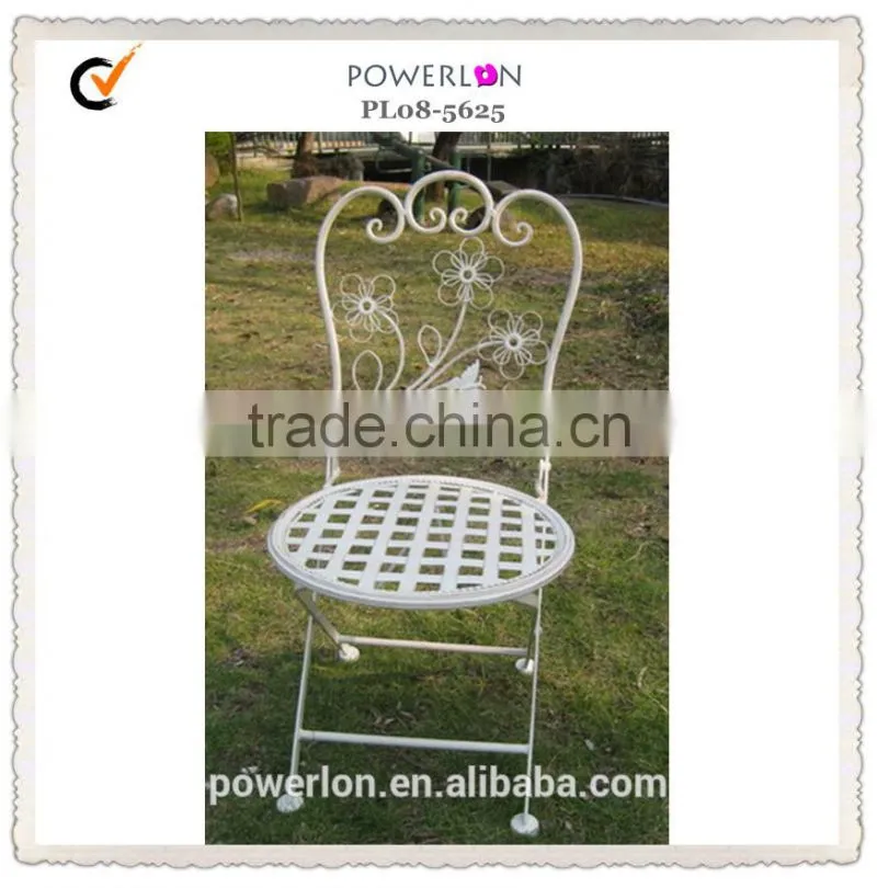 POWERLON Durable metal children table and chair patio set for outdoor furniture