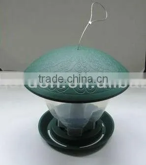 Plastic bird feeder