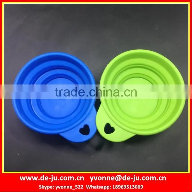 China Factory Food Grade Foldable Silicone Pet Bowl