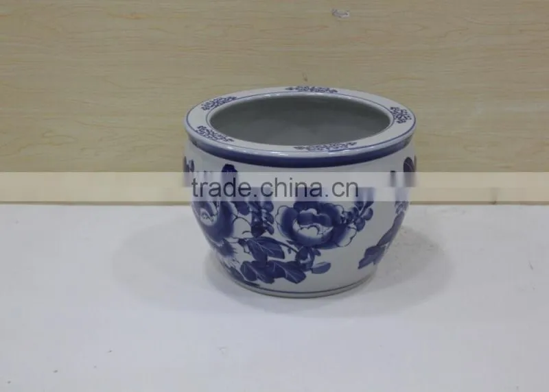 ceramic fish bowl vases,Wholesale large chinease ceramic planter garden flower pots for indoor and outdoor