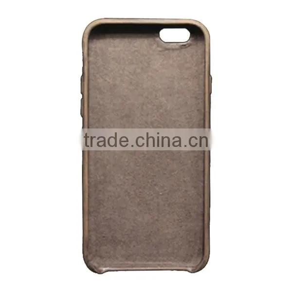 Upscale Full Real Leather Edging Conservation Phone Case, Multifunction Back Cover With Card Slot For iPhone6