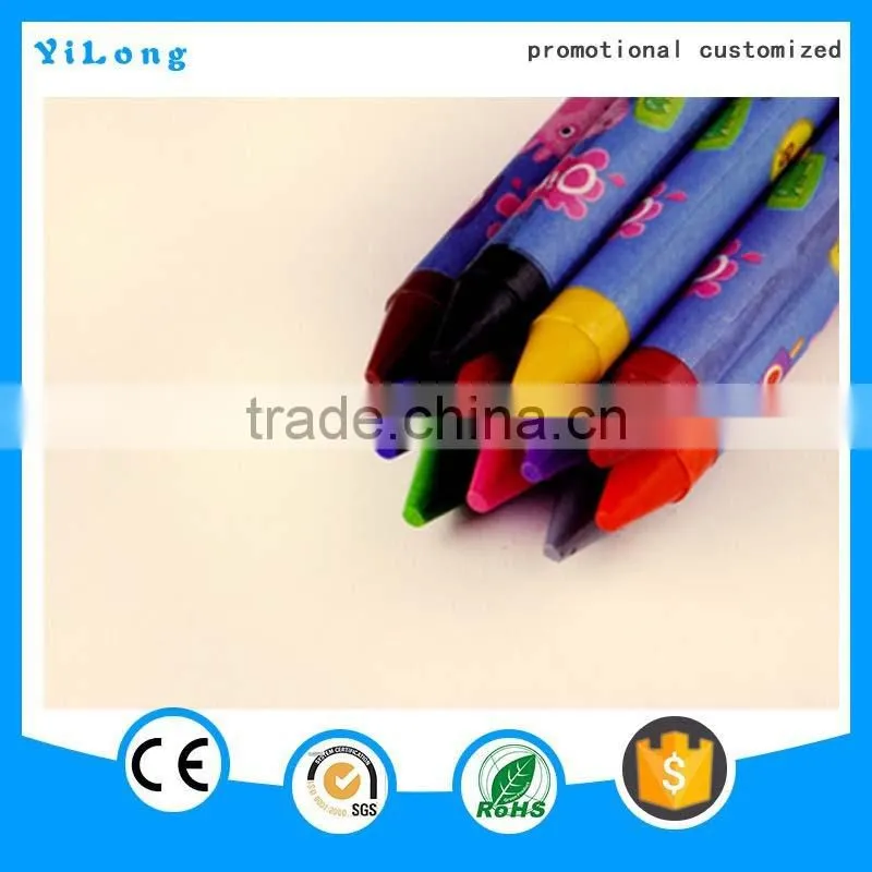 China supplier Promotional more colors Custom wax crayon Stacking crayon for kids