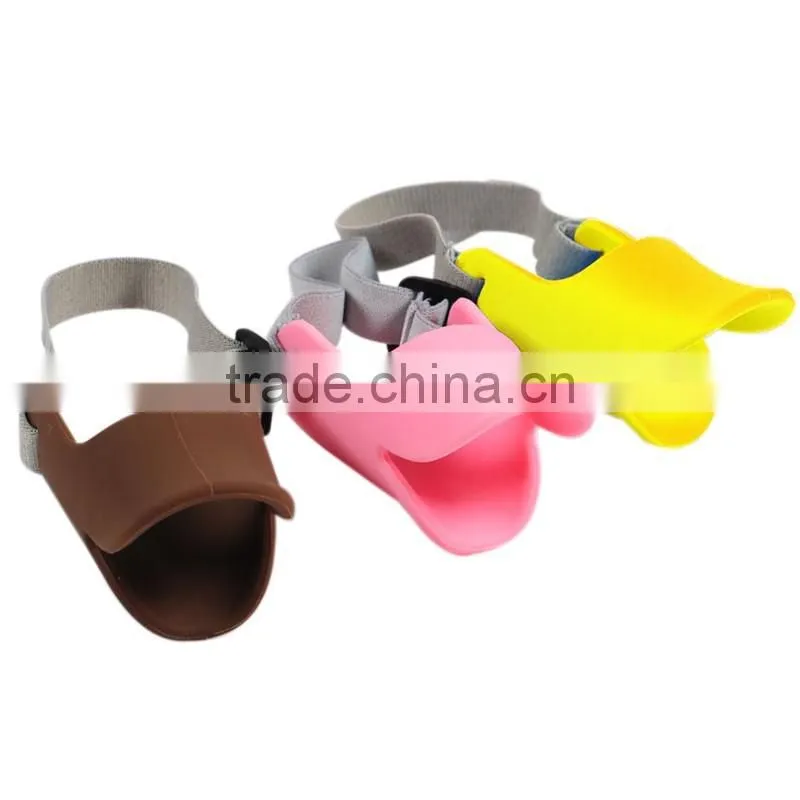 Pet training product silicone duckbill cover prevent barkand bite Toe clip