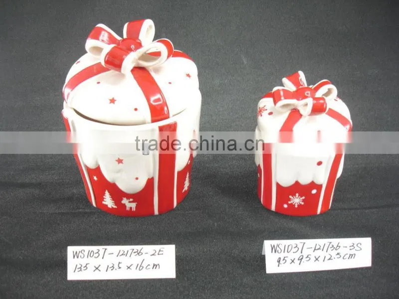 China Manufacturer Ceramic Christmas gift box