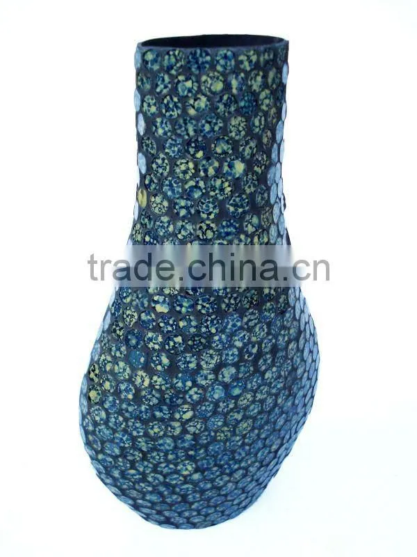 Glass Mosaic Flower Vases