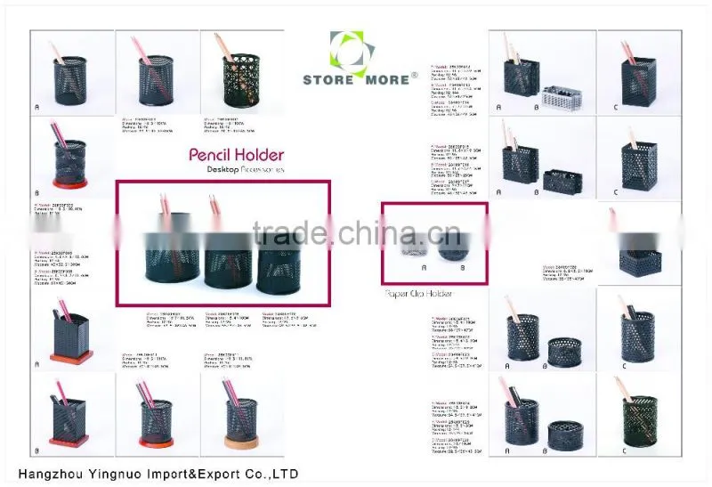 4 Compartments Black Metal Mesh Collection Supply Caddy Desk Organizer