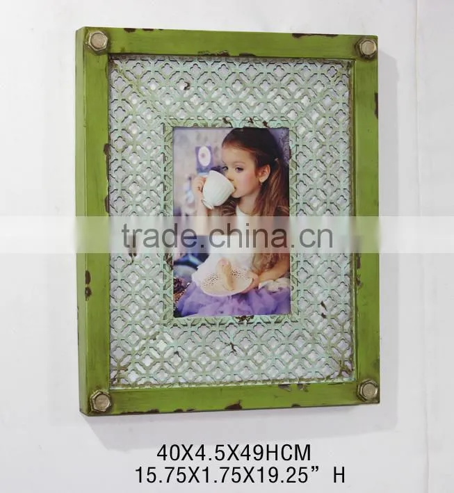 Drinks Time Lovely Girl Metal Photo Frame