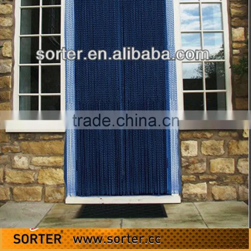 DIY pleated handing fly screen curtain