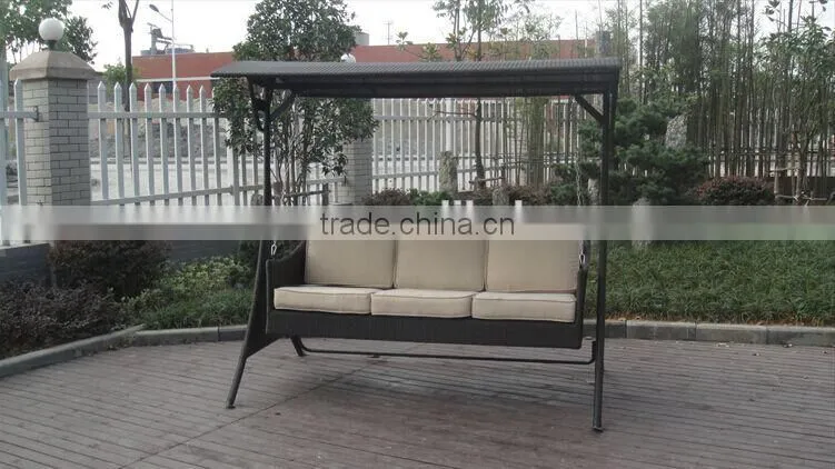 Rattan 3-seat garden swing(ESR-9690)
