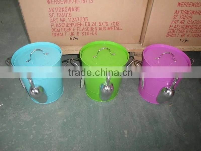 Food grade metal ice bucket