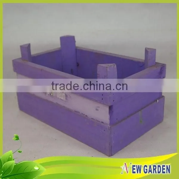 Homes and Gardens Natural Wooden Artificial Flower Basket Decoration