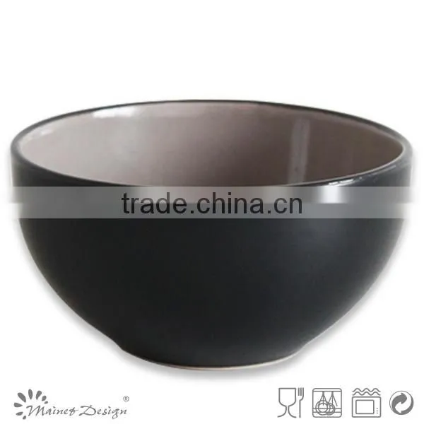 New products wholesale two tone ceramics cereal bowl