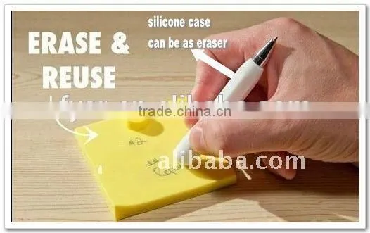 2016 hot sale new design silicone pocket waterproof memo pad