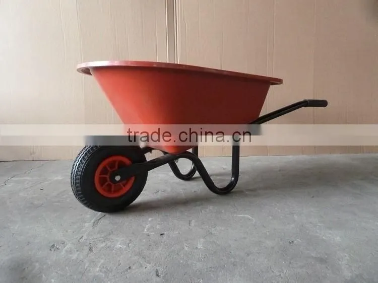 2016 hot selling two wheel zined wheelbarrow for wholesale export