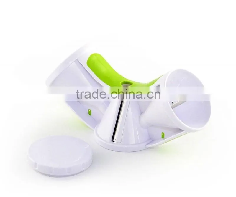 Tri-Blade Spiral Slicer - Spiralizer Cutter Veggie Pasta Maker Cuts Zucchini & Other Vegetables