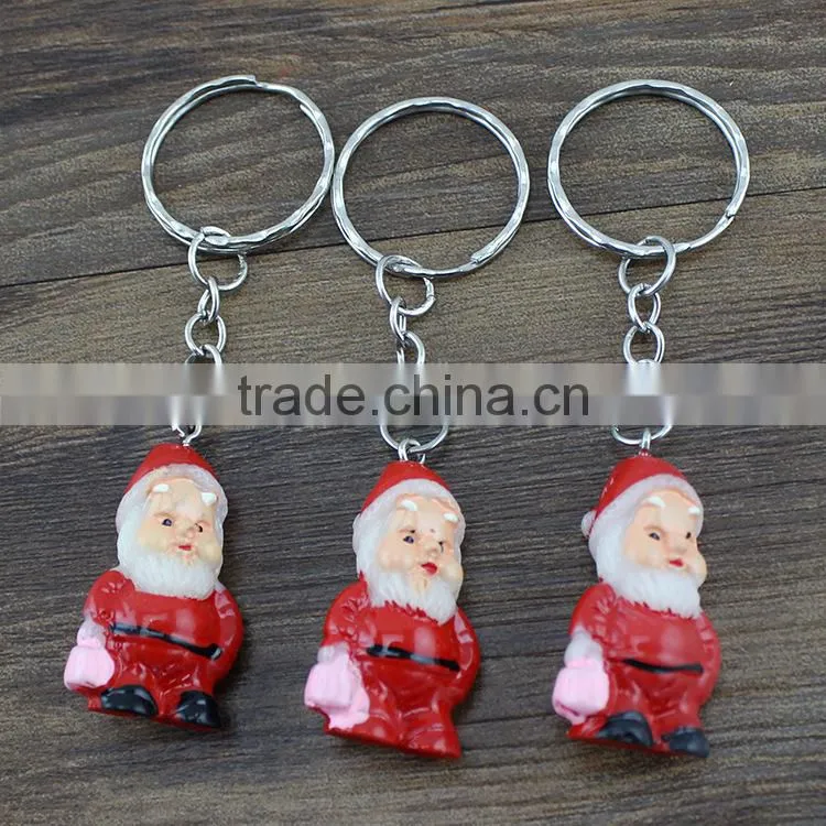 Santa Claus Key Chain Custom Key Chain Promotional Christmas Gifts Key Chain