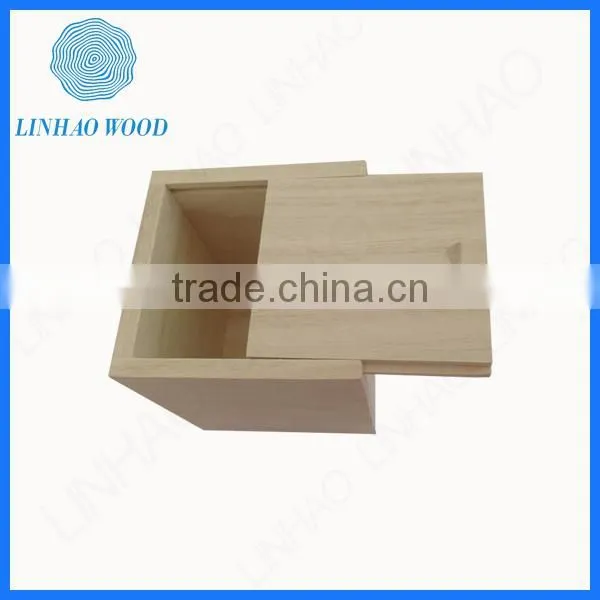 Sliding Cover Wood Small Gift Box