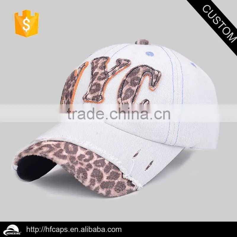 Canvas Custom Applique 6 Panel Baseball Cap And Hat
