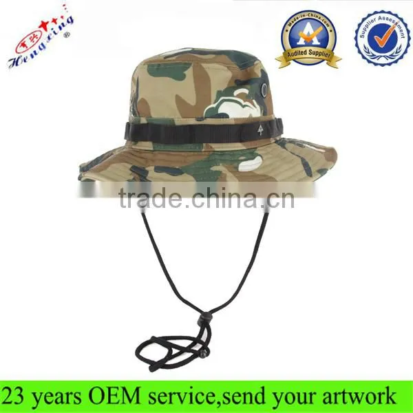 Camo wholesale floral custom designer tie dyed bucket hat with string