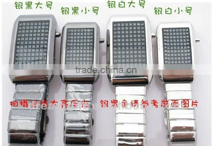 2012 hotsale man watch 72 lights LED watch really nice