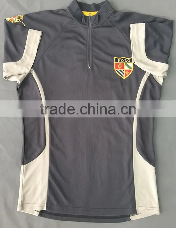 2017 custom zipper collar golf polo cycling shirt