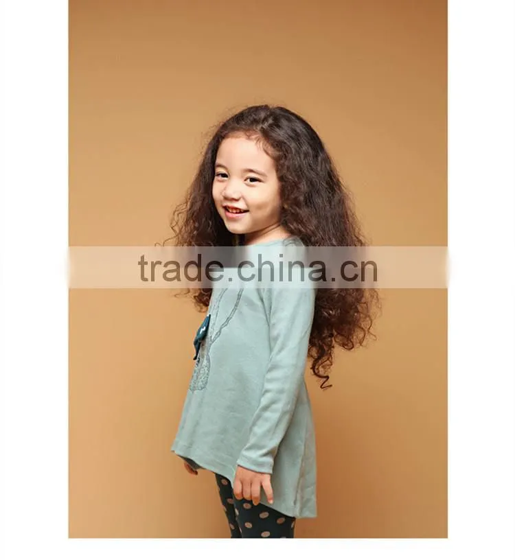 Girls Easter cotton outfit, 2014 spring of kids wear Girls long-sleeve dot outfit Korean bunny cloth set manufacturer wholesale