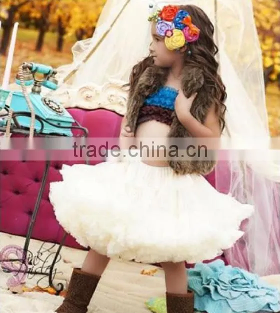 Adorable baby boutique clothing princess ballet tutu fluffy pettiskirt girls smcoked ruffle chiffon boutique skirt