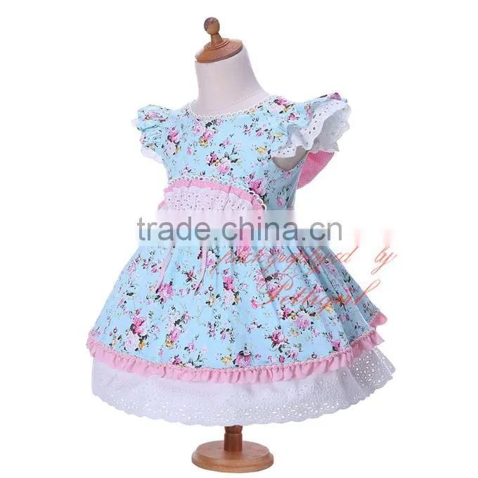 spanish flower girl dress kids party wear frocks