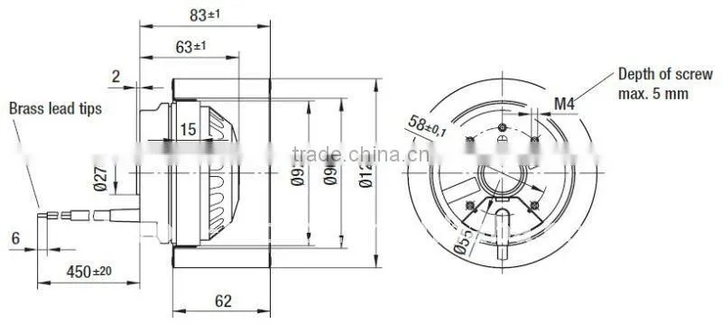 China manufactured EC forward curved centrifugal fan
