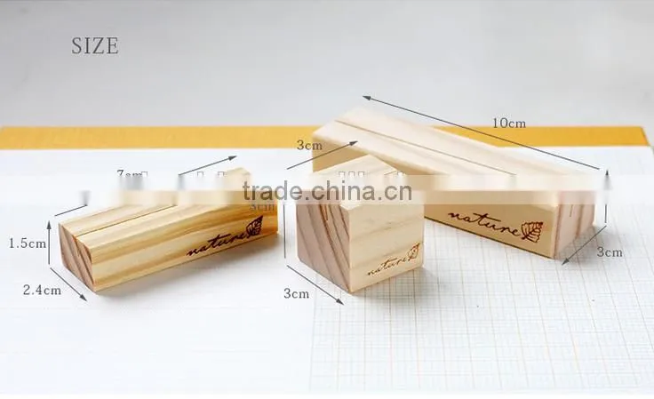 Hot Selling wooden Name Card Clip,Promotional Sticker Note Clip