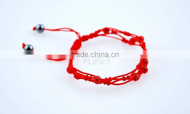 Hand Woven shinning ball bracelet
