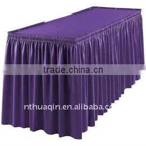 Satin table skirting cover table skirts round table linen